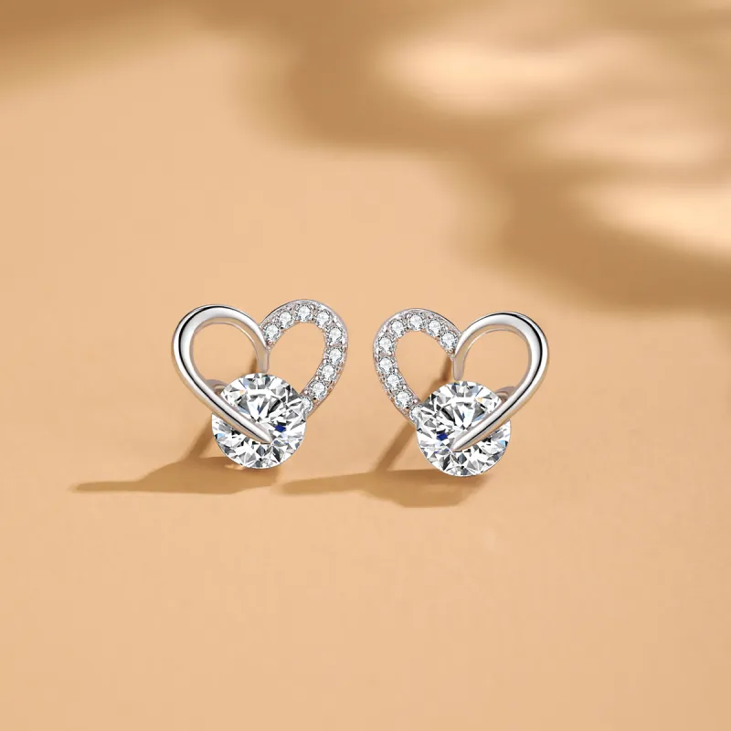 AIDIER 925 Sterling Silver Stud Earrings Women's-1