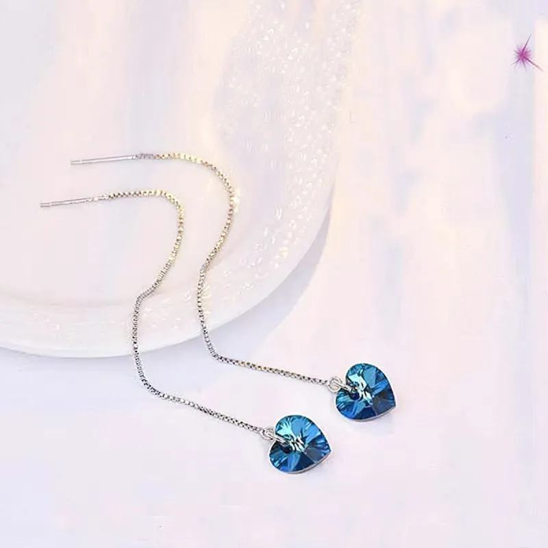 AIDIER 925 Sterling Silver Drop Earrings Women's-3