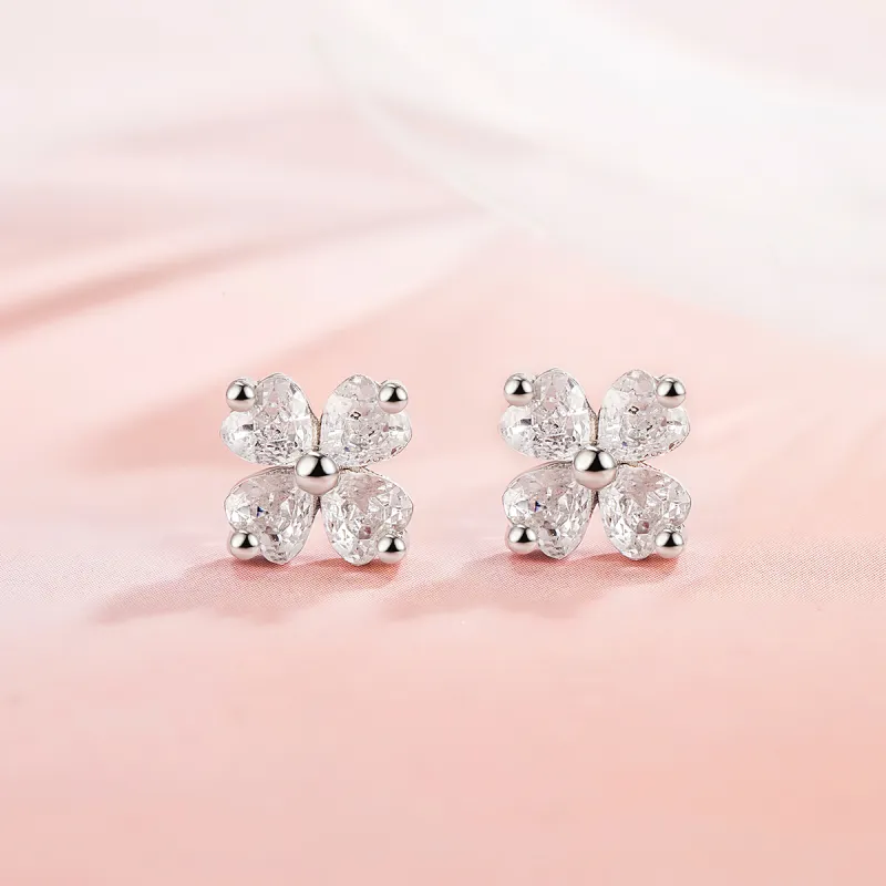 AIDIER 999 Fine Silver Stud Earrings Women's-1