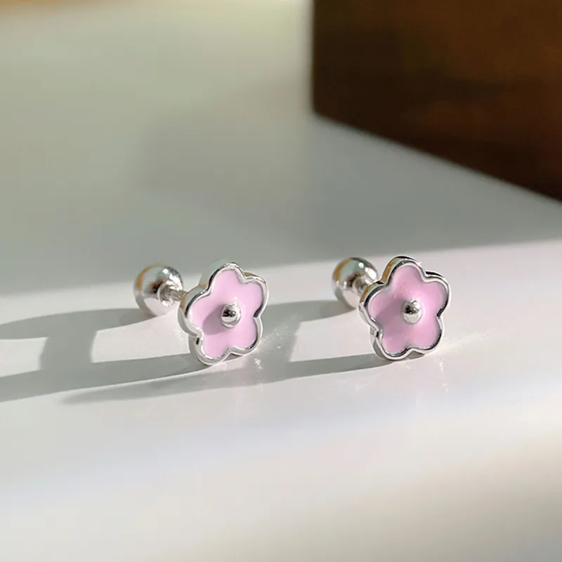 AIDIER S 999 Fine Silver Stud Earrings Women's-6