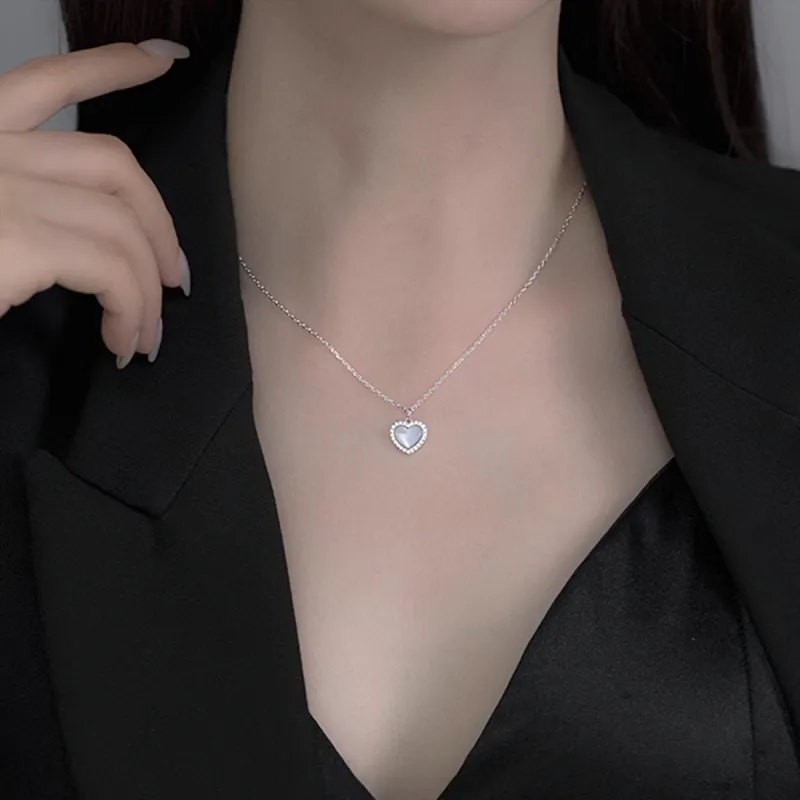AIDIER 925 Sterling Silver Necklaces Women's-4