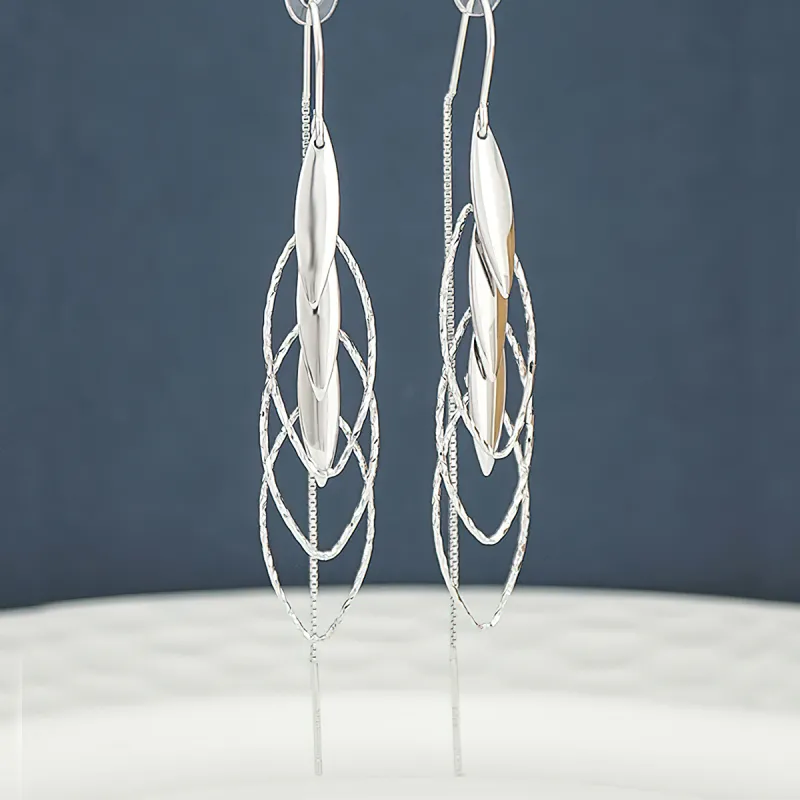 AIDIER 925 Sterling Silver Drop Earrings Women's-2