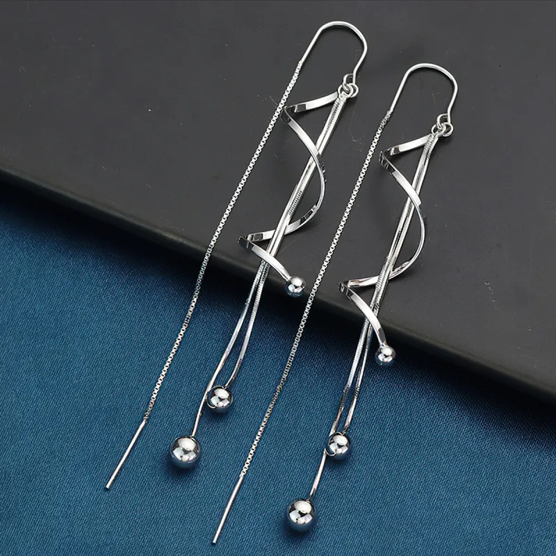 AIDIER 925 Sterling Silver Drop Earrings Women's-4