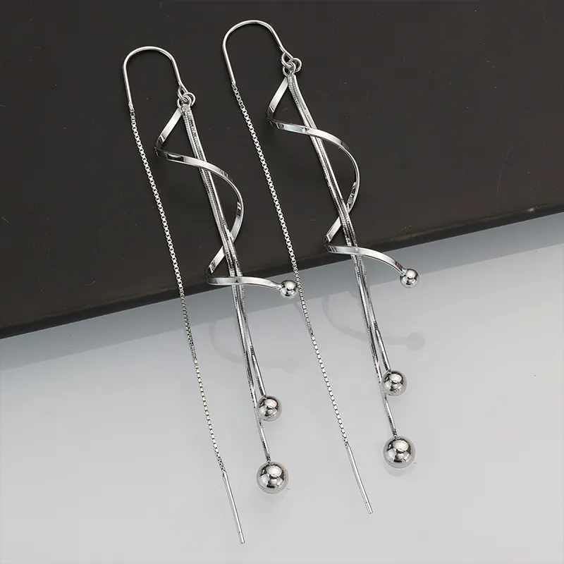 AIDIER 925 Sterling Silver Drop Earrings Women's-2