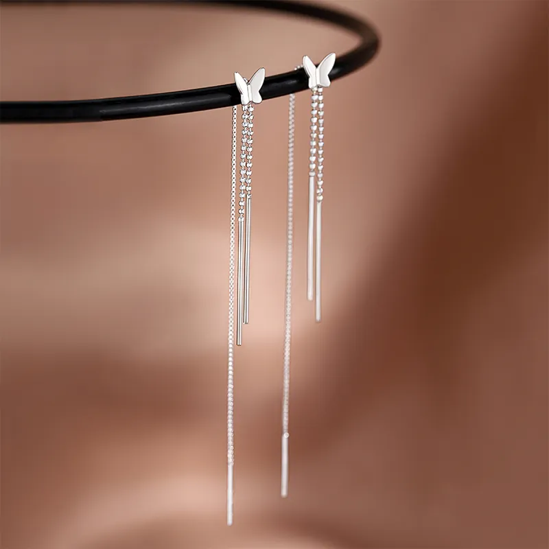 AIDIER 925 Sterling Silver Drop Earrings Women's-1