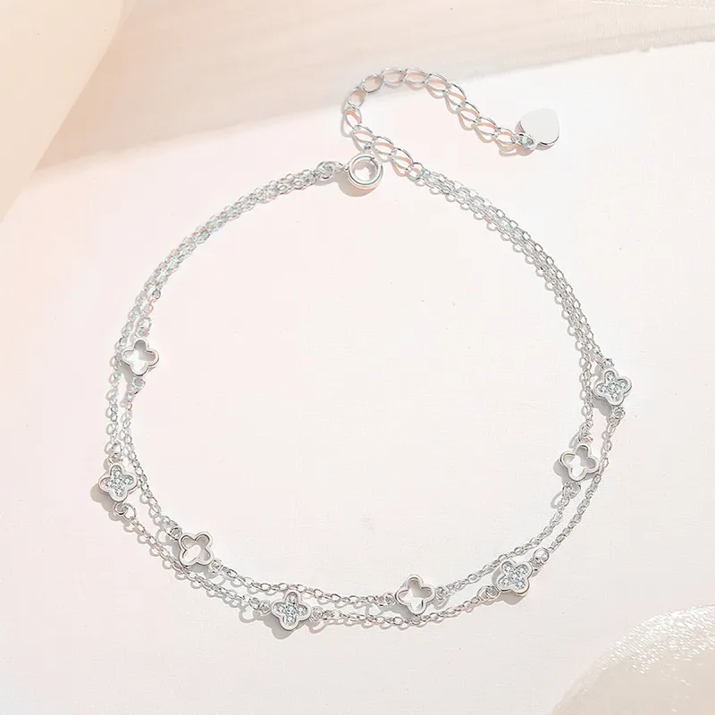 AIDIER 925 Sterling Silver Anklets Women's-2