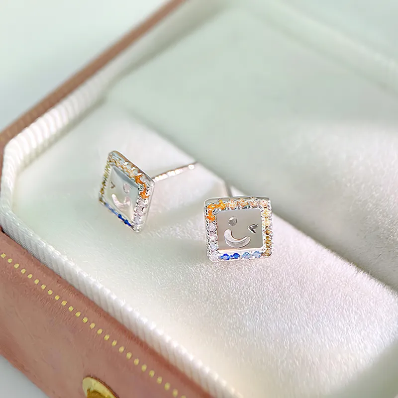 AIDIER 999 Fine Silver Stud Earrings Women's-1