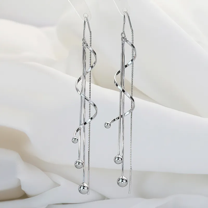 AIDIER 925 Sterling Silver Drop Earrings Women's-1