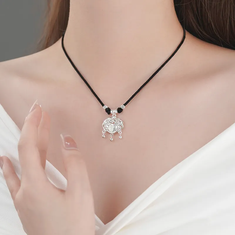 AIDIER 999 Fine Silver Necklaces Women's-4