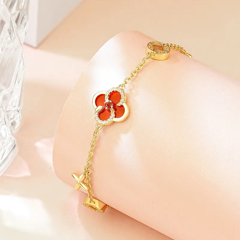 XIUJUEYINYUAN DL Synthetic Agate, Alloy Bracelets Women's-7