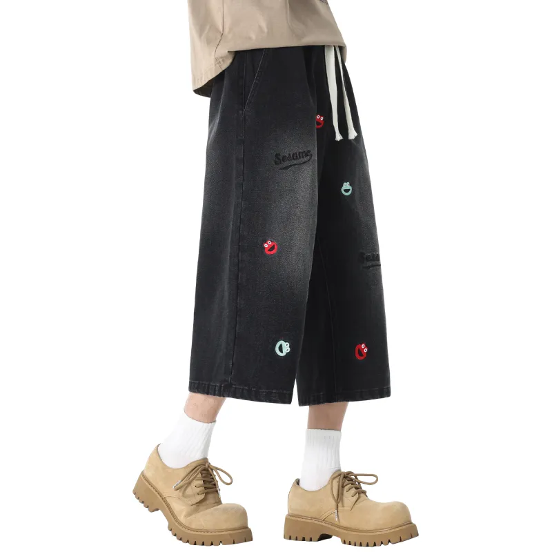 SESAME STREET Denim Shorts Unisex-2