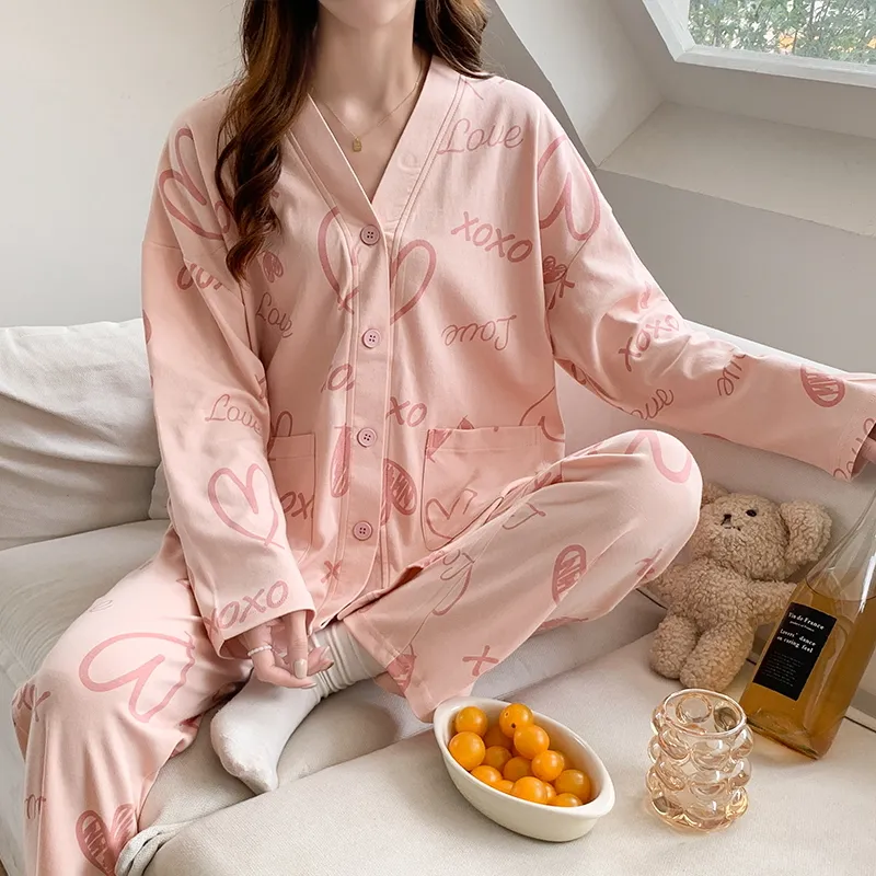The Story Of The Flower Season Pajama Set Women's Lotus Color-1