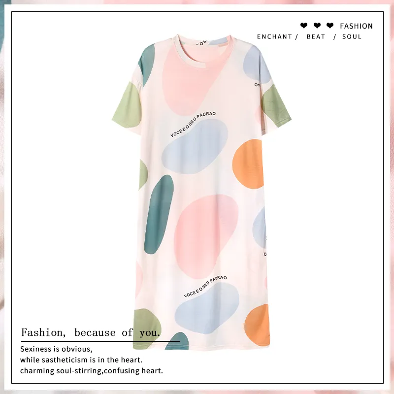The Story Of The Flower Season Nightgown Women's Apricot-1
