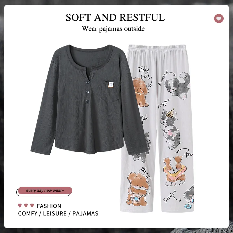 The Story Of The Flower Season Pajama Set Women's Multicolor-1