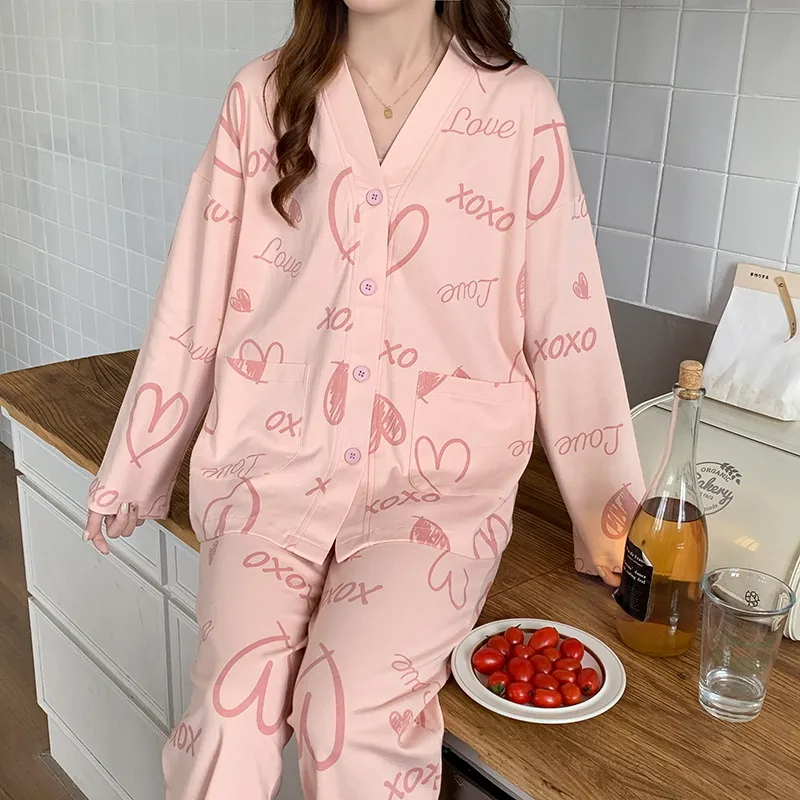 The Story Of The Flower Season Pajama Set Women's Lotus Color-3