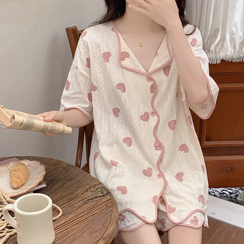 The Story Of The Flower Season Pajama Set Women's White-6