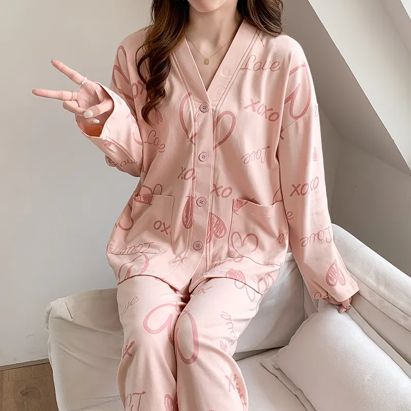 The Story Of The Flower Season Pajama Set Women's Lotus Color-8