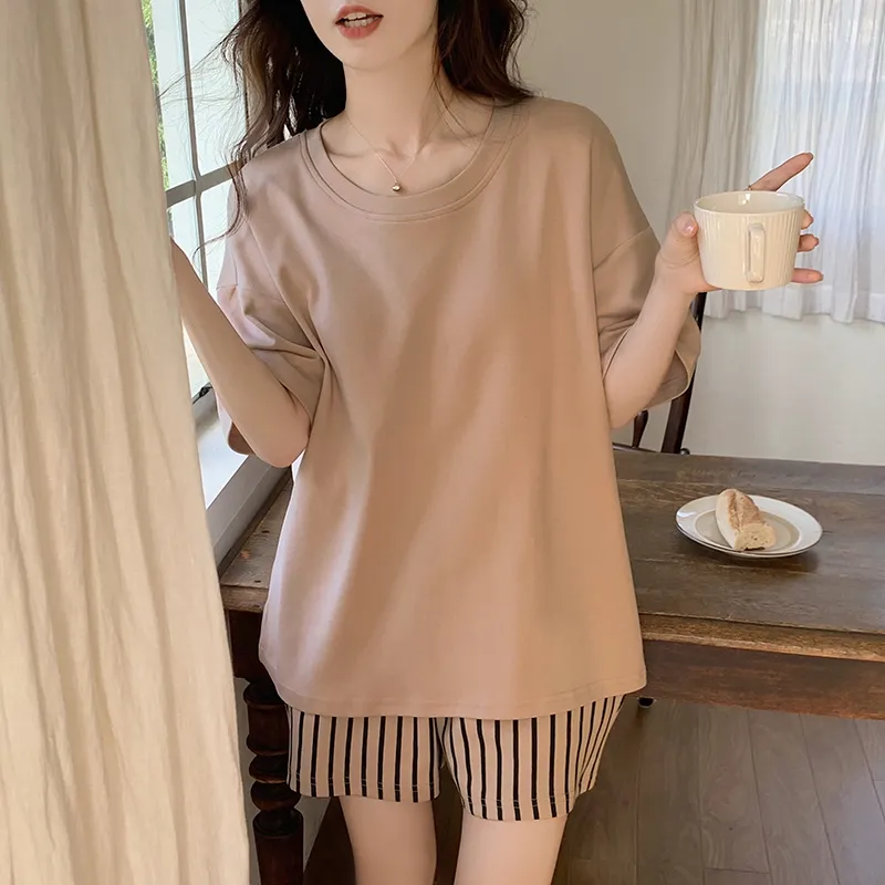 The Story Of The Flower Season Pajama Set Women's Tea Brown-7