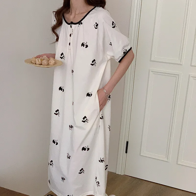 The Story Of The Flower Season Nightgown Women's White-1