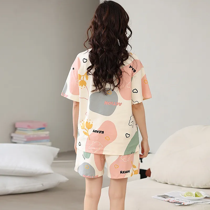 The Story Of The Flower Season Pajama Set Women's Ecru-1