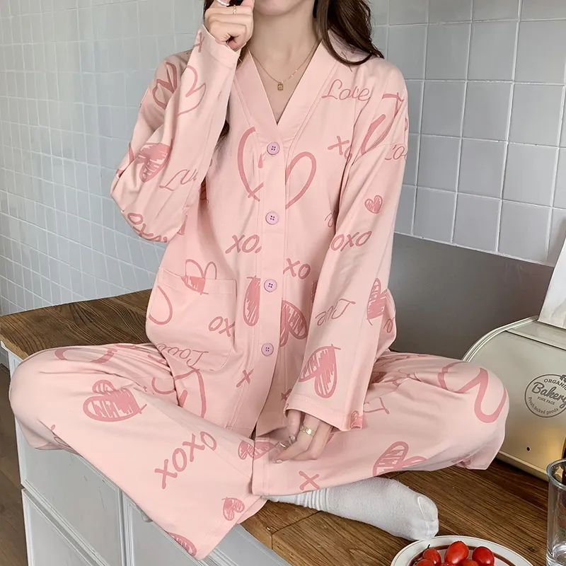 The Story Of The Flower Season Pajama Set Women's Lotus Color-4