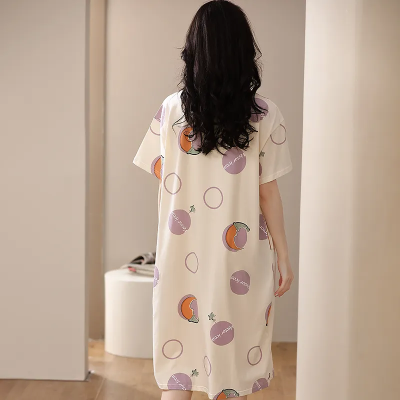 The Story Of The Flower Season Nightgown Women's Apricot-1