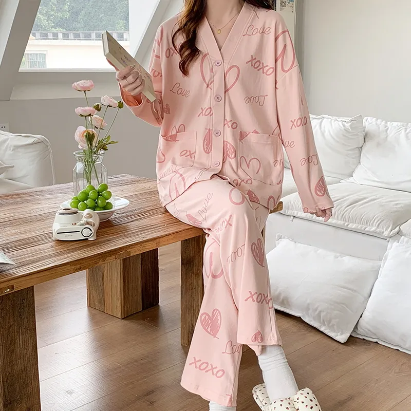 The Story Of The Flower Season Pajama Set Women's Lotus Color-6