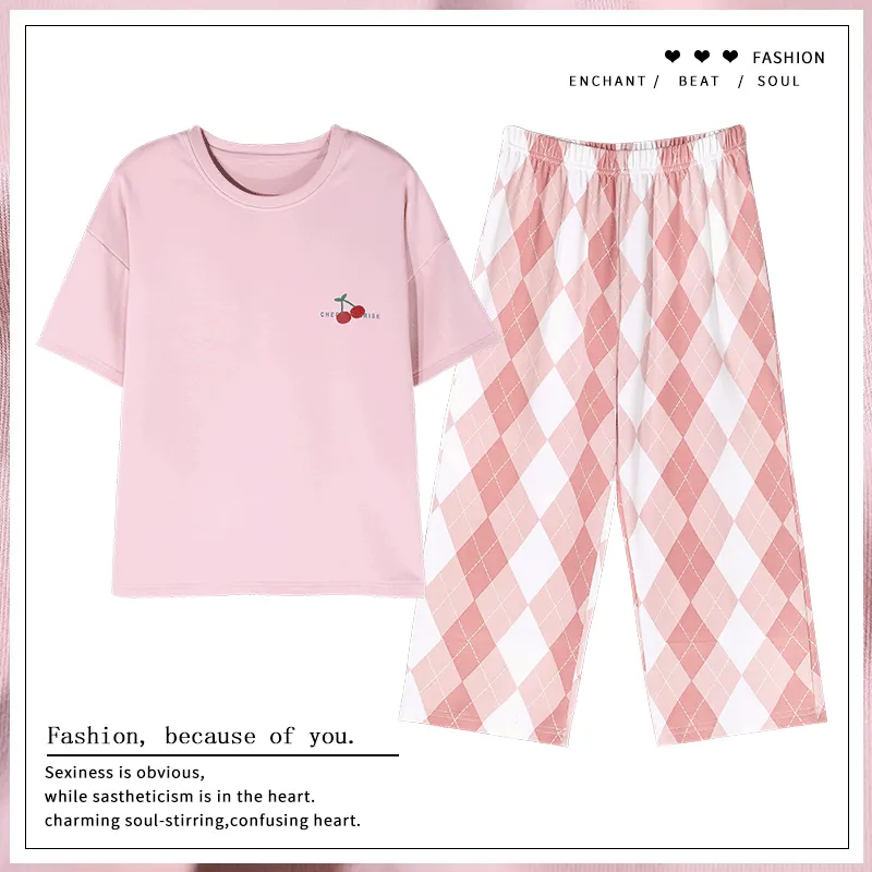 The Story Of The Flower Season Pajama Set Women's Lotus Color-1