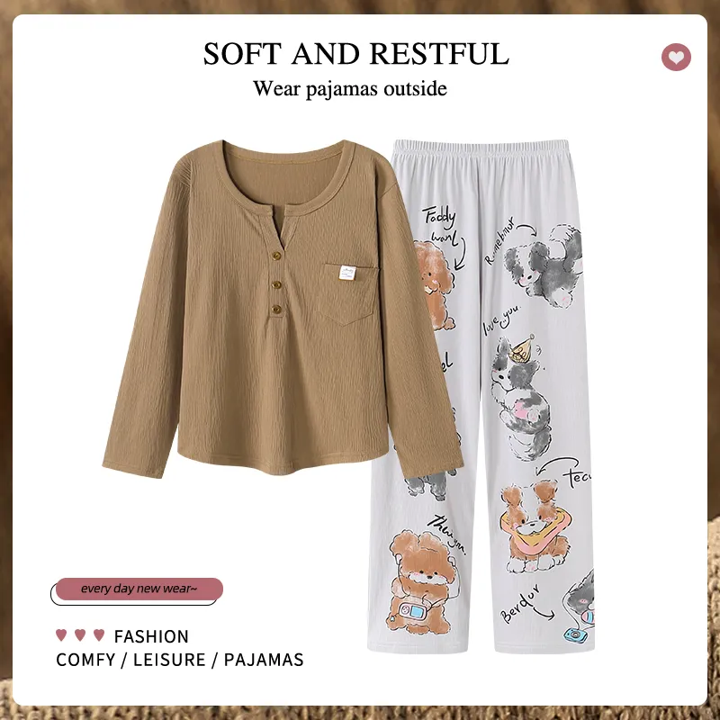 The Story Of The Flower Season Pajama Set Women's Multicolor-2