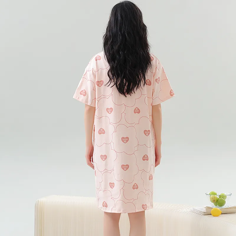 The Story Of The Flower Season Nightgown Women's Pink-1