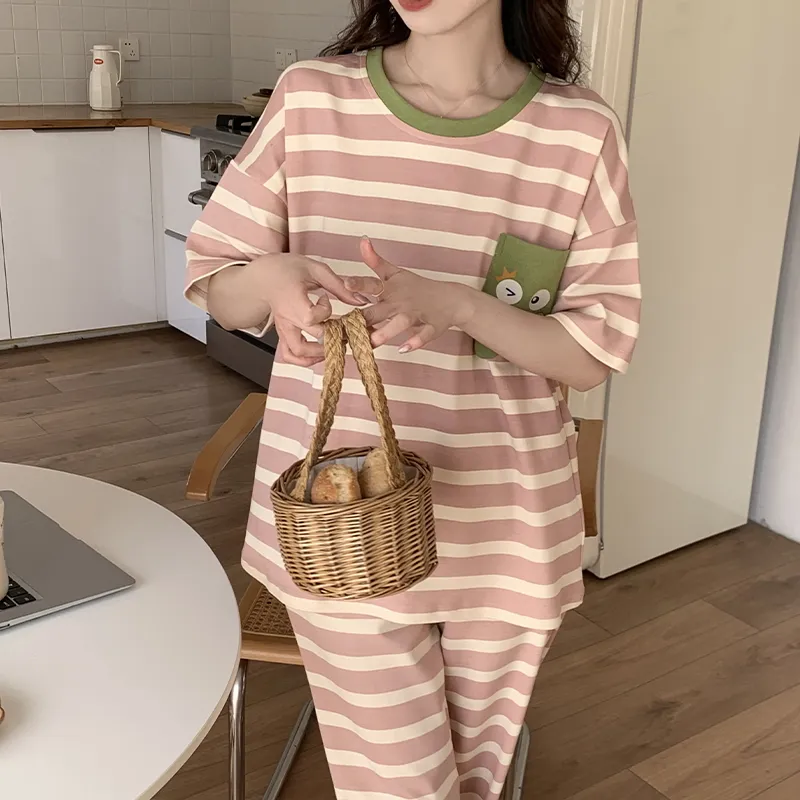 The Story Of The Flower Season Pajama Set Women's Pink-2