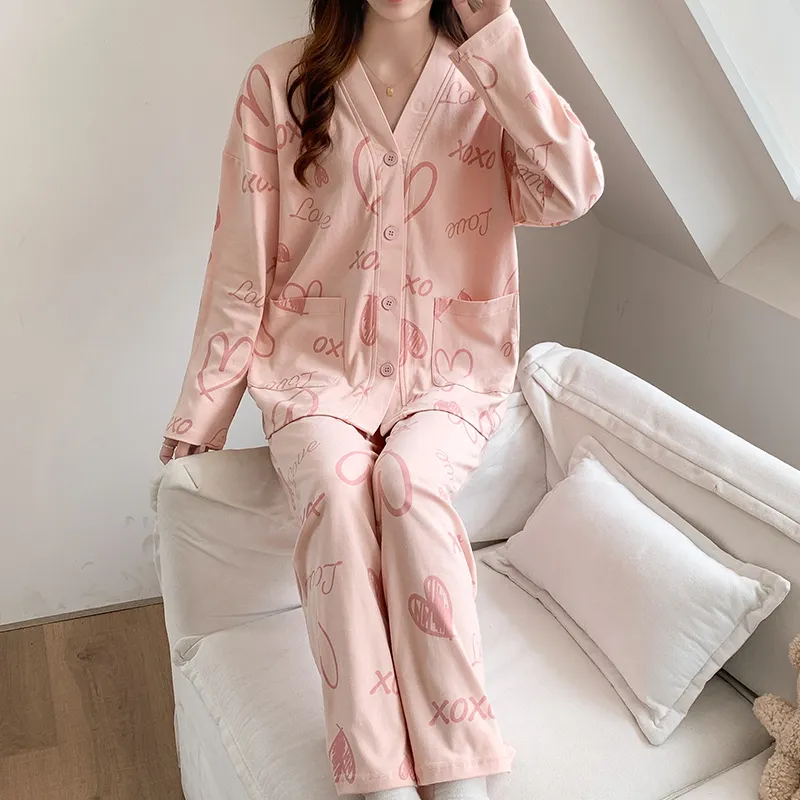 The Story Of The Flower Season Pajama Set Women's Lotus Color-7