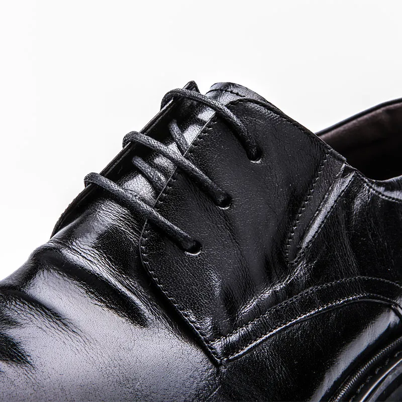 SHWEBALU Dress Shoes Men Low Top-3