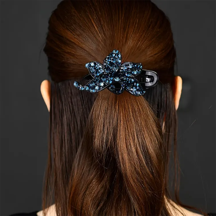 Left Europe Acrylic Hair Clips Women's-4