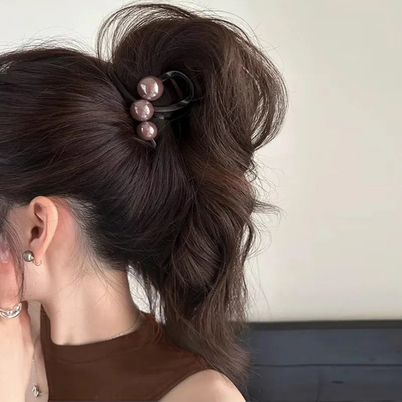 Left Europe Acrylic Hair Clips Women's-4
