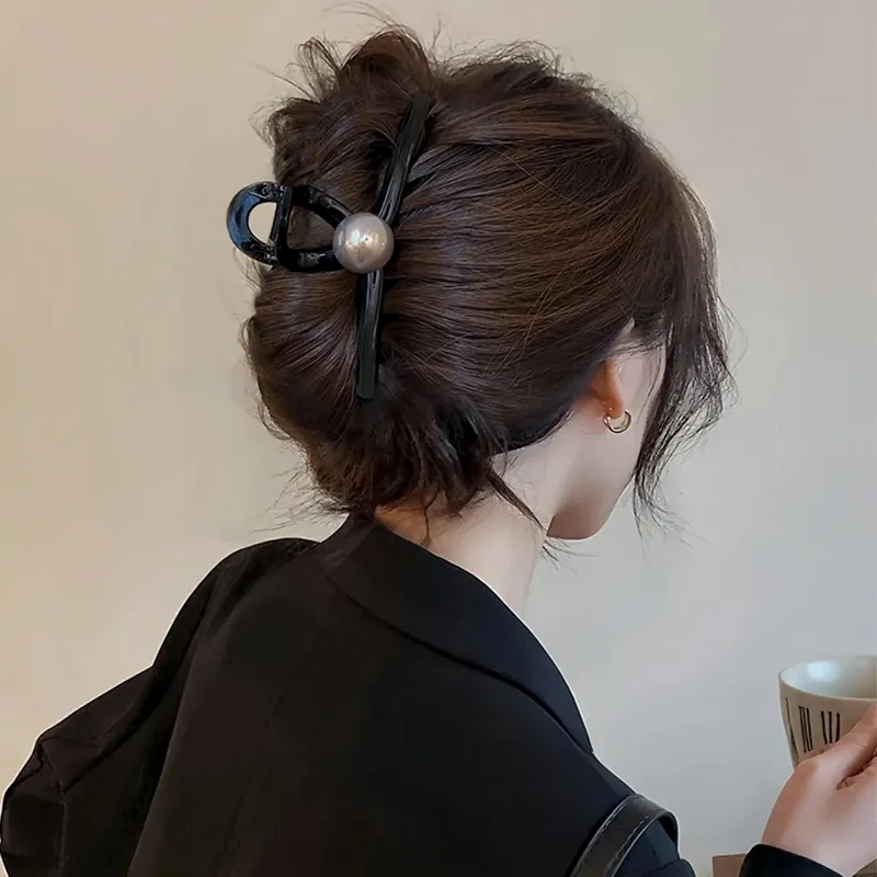 Left Europe Acrylic Hair Clips Women's-4