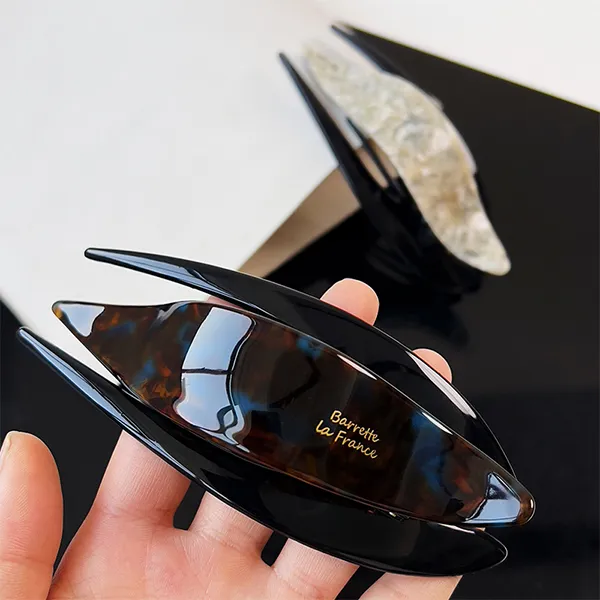 Left Europe Acetate Plate Hair Clips Women's-2