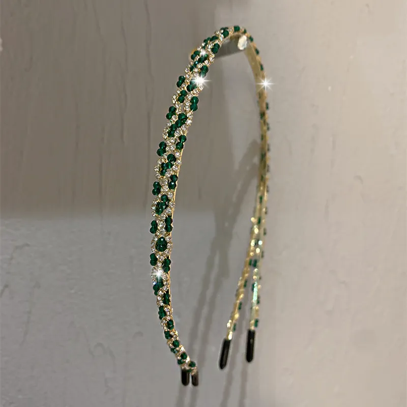 Left Europe Alloy Rhinestone Headbands Women's-1