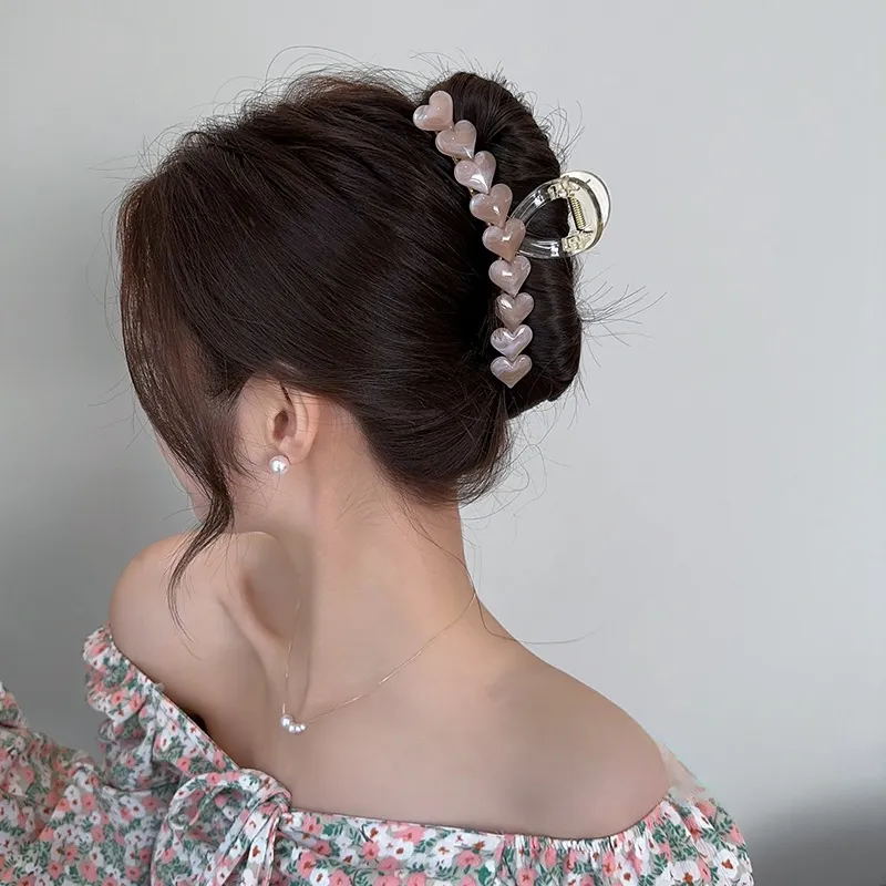 Left Europe Acrylic Hair Clips Women's-7
