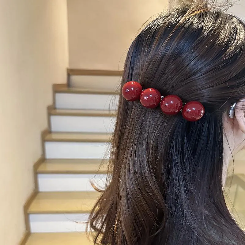 Left Europe Acrylic Hair Clips Women's-2