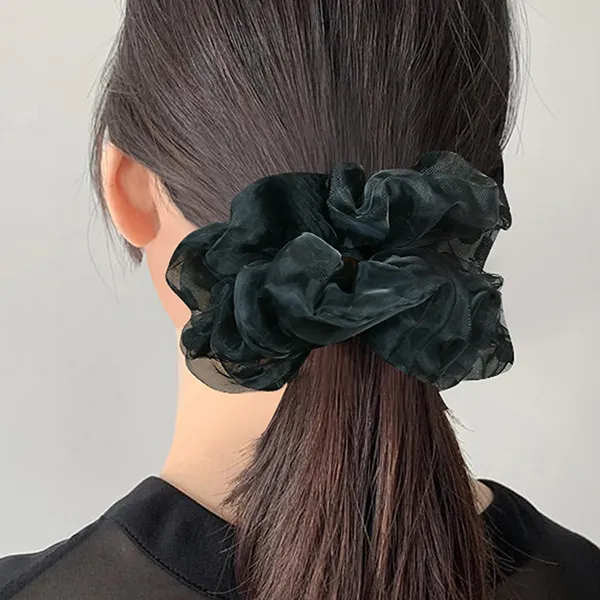 Left Europe Polka Dot Organza Hair Tie Women's-3