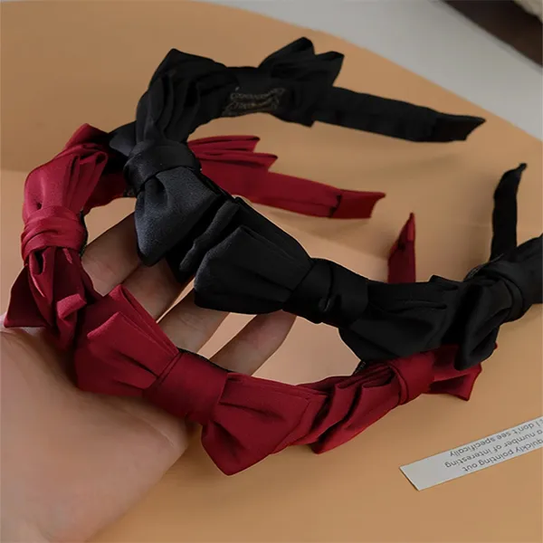 Left Europe Bowknot Headband Women's-5