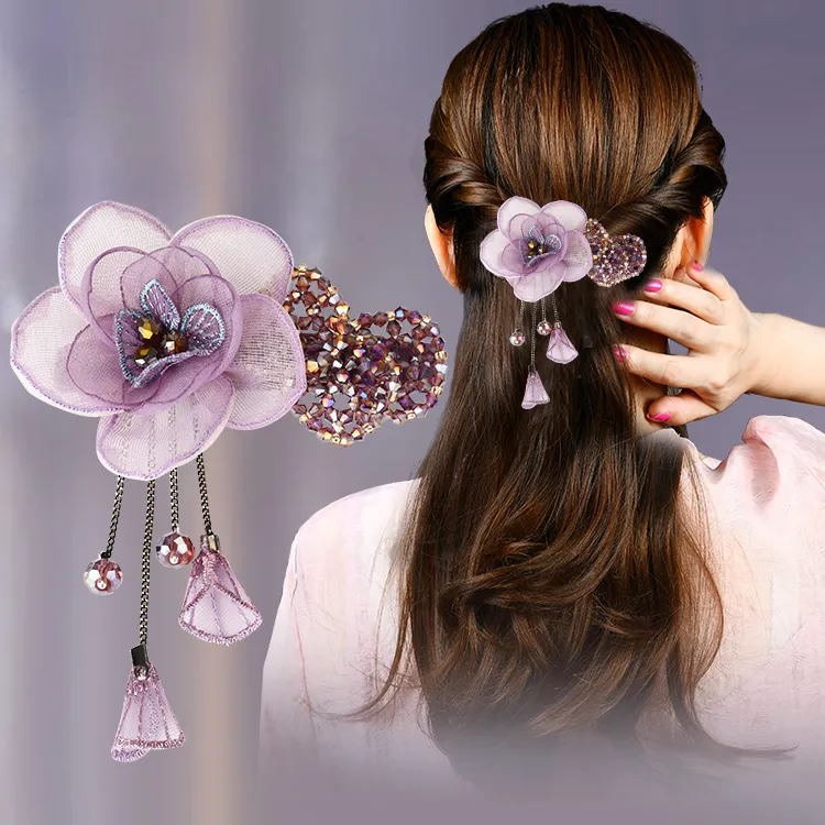 Left Europe Alloy Hair Clips Women's-3