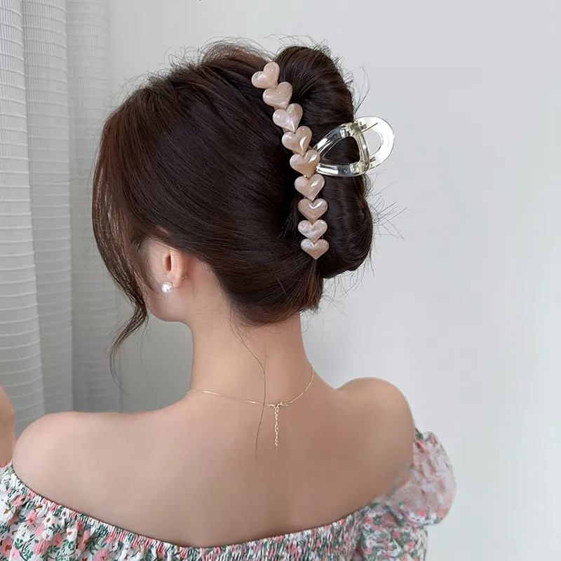 Left Europe Acrylic Hair Clips Women's-2