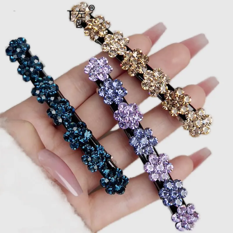 Left Europe Acrylic Hair Clips Women's-1