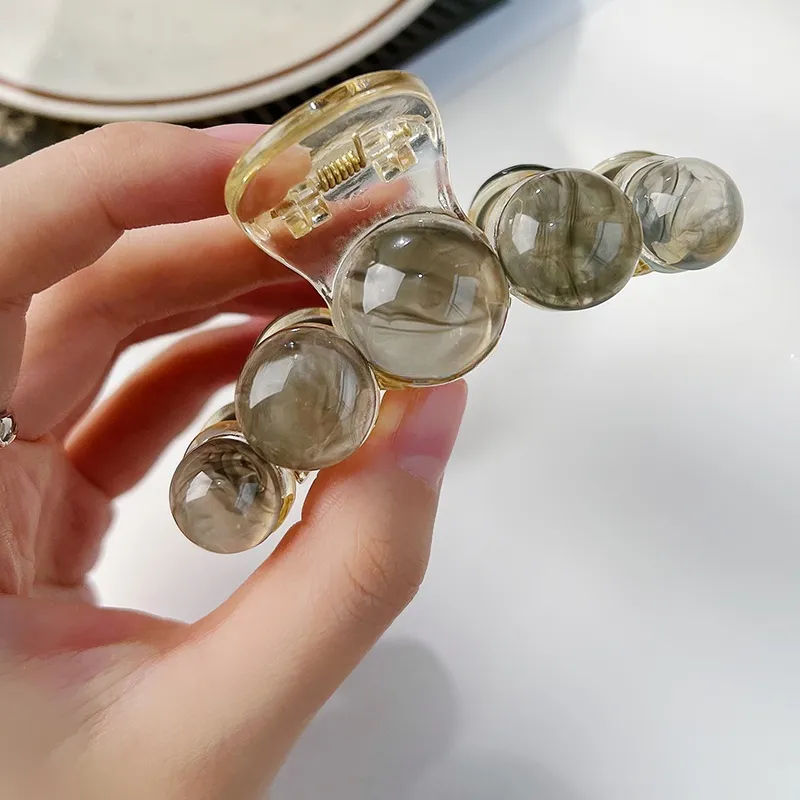 Left Europe Acrylic Hair Clips Women's-1