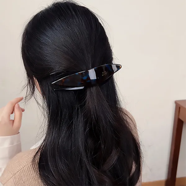 Left Europe Acetate Plate Hair Clips Women's-1