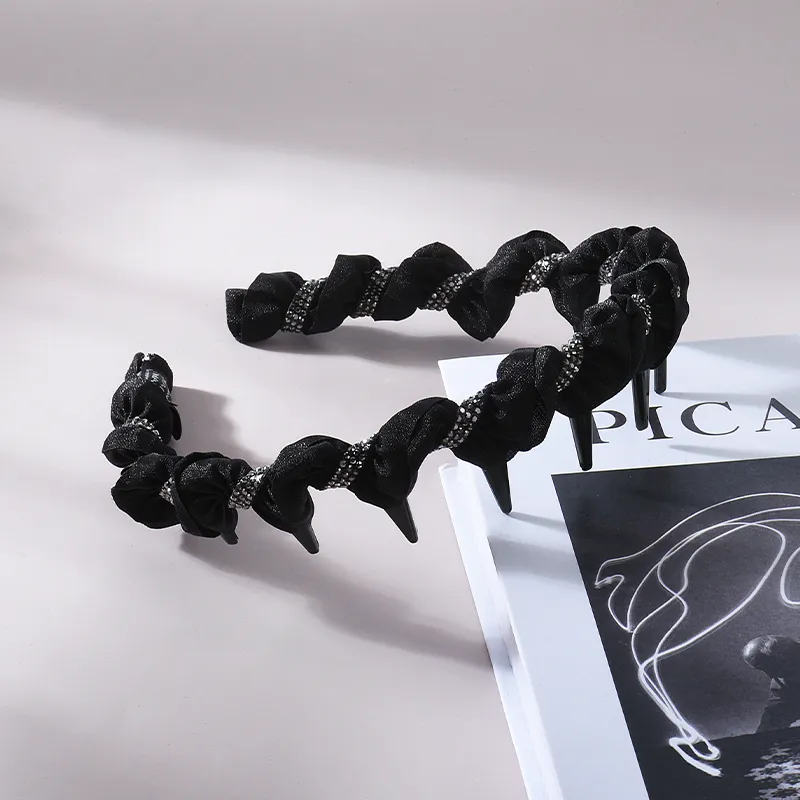 Left Europe Light Luxury Toothed Headband Premium Feel Fashion Headbands Women's-1