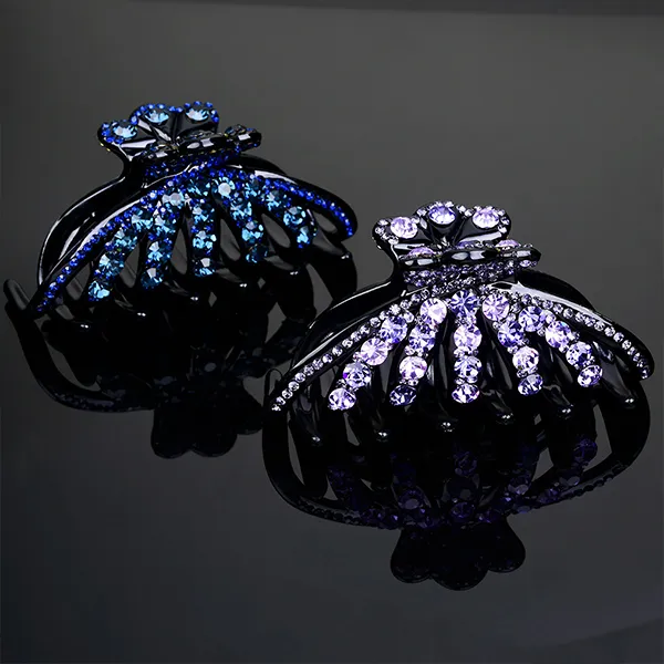 Left Europe Acrylic Hair Clips Women's-1