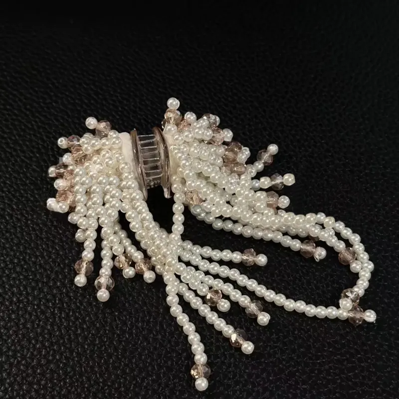 Left Europe Pearl Hair Clips Women's-1